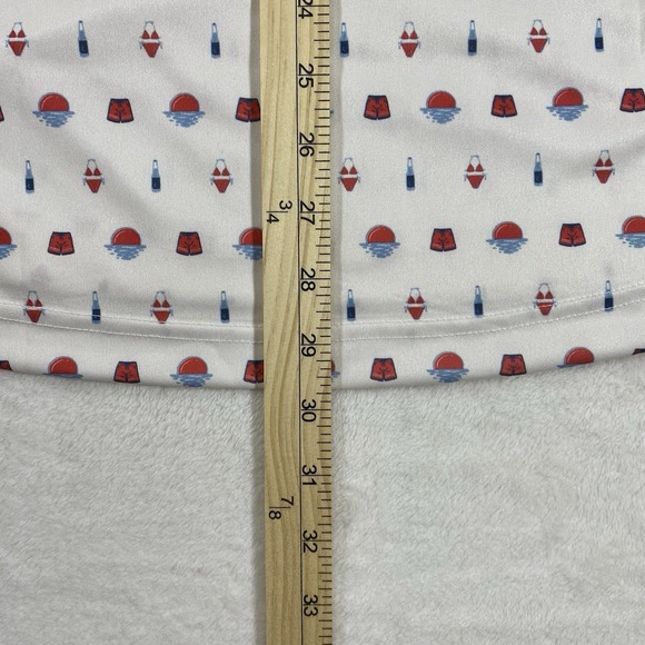 NWT Swannies Golf Polo Shirt Mens Large Swim Pool Pattern Short Sleeve *Logo - Picture 9 of 12